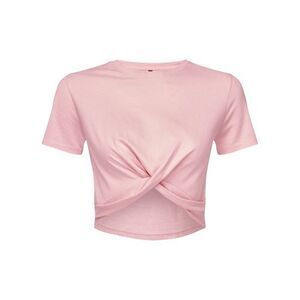 TriDri Womens/Ladies Twisted Crop Top / Pink